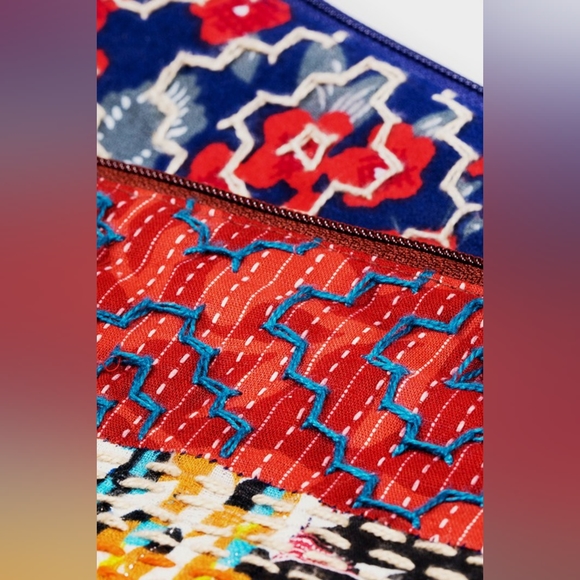 Boho Chic - Hand Stitched Patchwork Shoulder Bag - Fully Lined - Bohemian Style - Picture 8 of 9